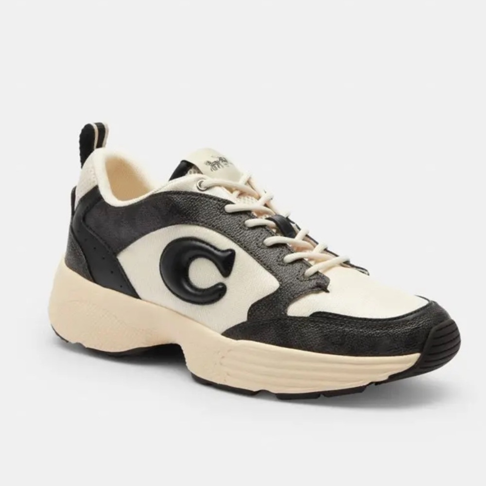 Coach Signature tech runner in Graphite - Picture 3 of 12